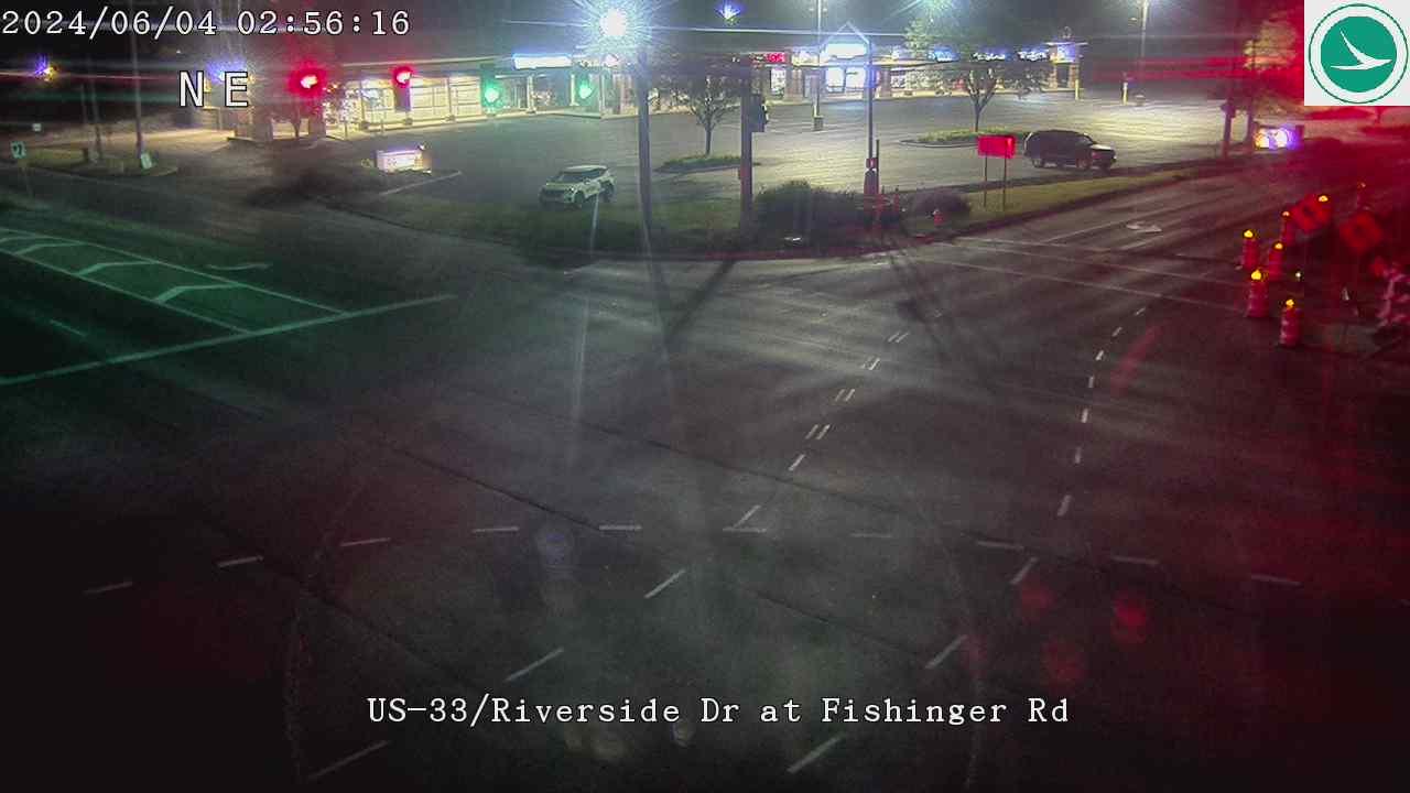 Traffic Cam Upper Arlington: US-33/Riverside Dr at Fishinger Rd