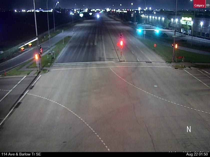 Traffic Cam Shepard Industrial: 114 Avenue - Barlow Trail SE