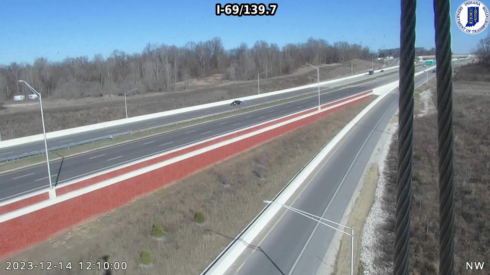 Traffic Cam Martinsville: I-69: I-69/139.7: I-69/139.7