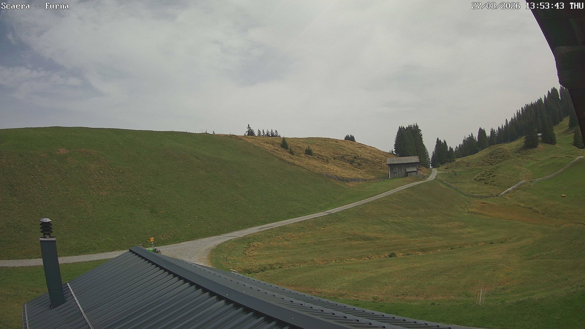 Traffic Cam Furna › North-East: Berghaus Scära - Scärastrasse
