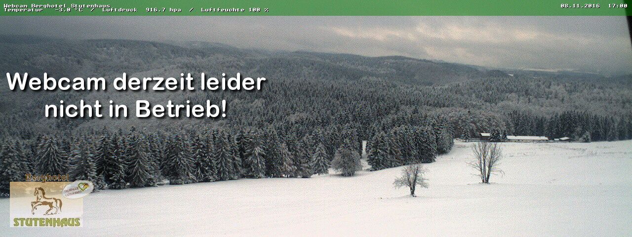 Traffic Cam Schleusingen: Webcam Berghotel Stutenhaus, Vesser, Thueringer Wald