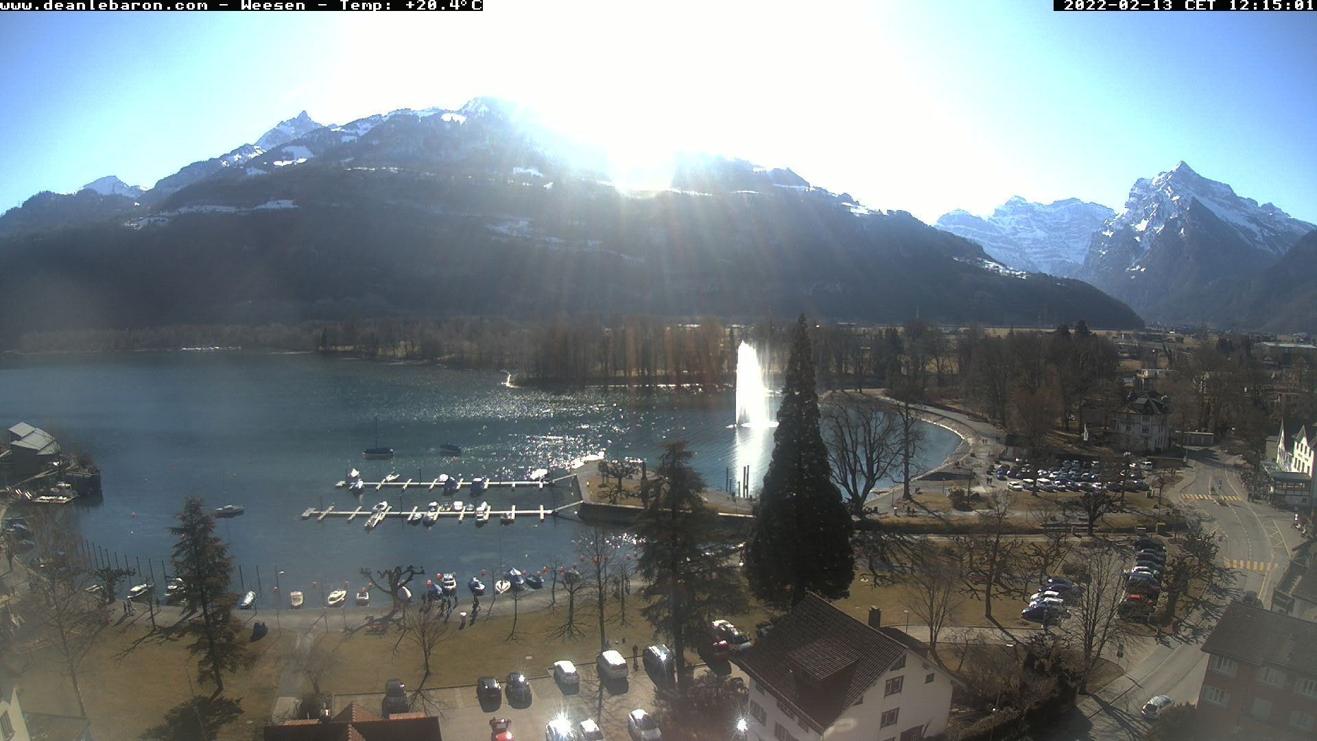 Weesen › Süden: Hotel Walensee Trattoria - Hotel Schwyzerhof - Hauptstrasse - Parkhotel Schwert - Weesen (See) - Kerenzerberg - Walensee - Rautispitz - Vrenelisgärtli