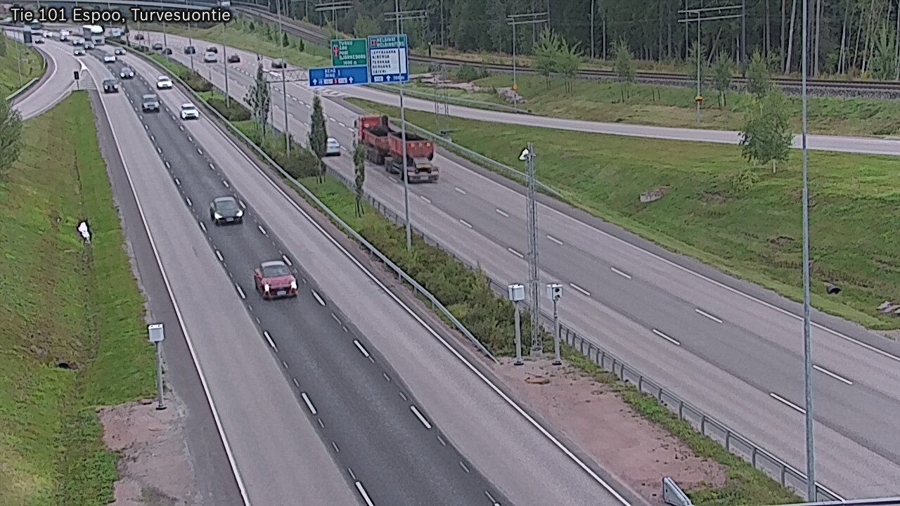 Traffic Cam Espoo: Tie 101 Turvesuontie - Kehä1 - Itään