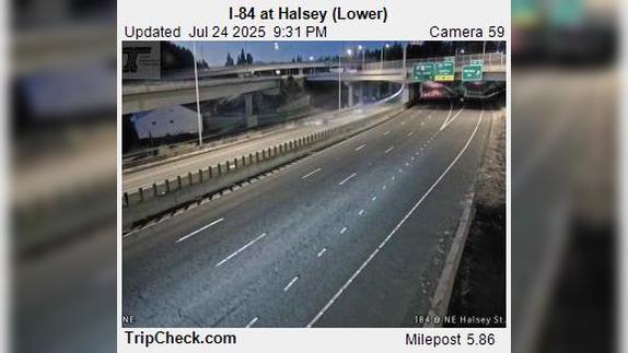 Traffic Cam I-84 at Halsey - MM 5.86