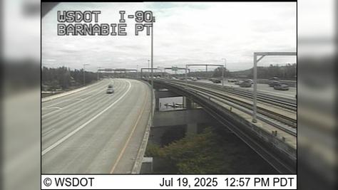 Traffic Cam Burien: I-90 at MP 8.4: Barnabie Pt