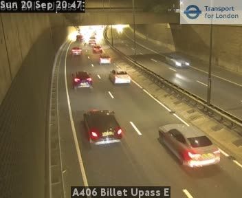 Traffic Cam London Borough of Haringey: A406 Billet Upass E