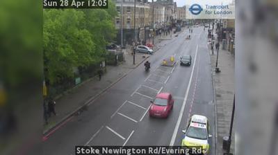 Daylight webcam view from Haringey: Stoke Newington Rd/Evering Rd