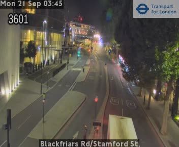 Traffic Cam City of London: Blackfriars Rd/Stamford St