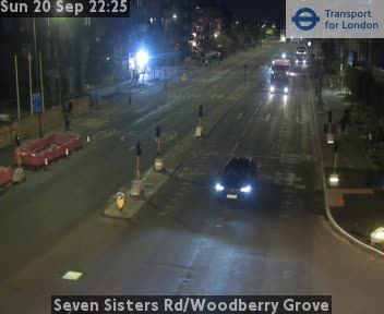 Traffic Cam London Borough of Haringey: Seven Sisters Rd/Woodberry Grove