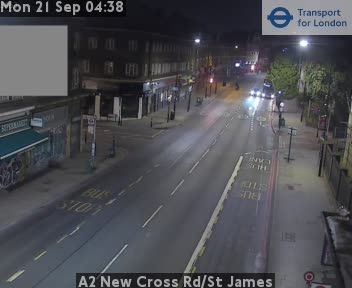 Traffic Cam London: A2 New Cross Rd/St James