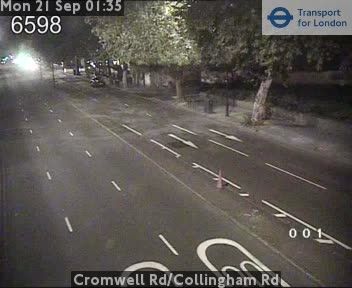 Traffic Cam London: Cromwell Rd/Collingham Rd