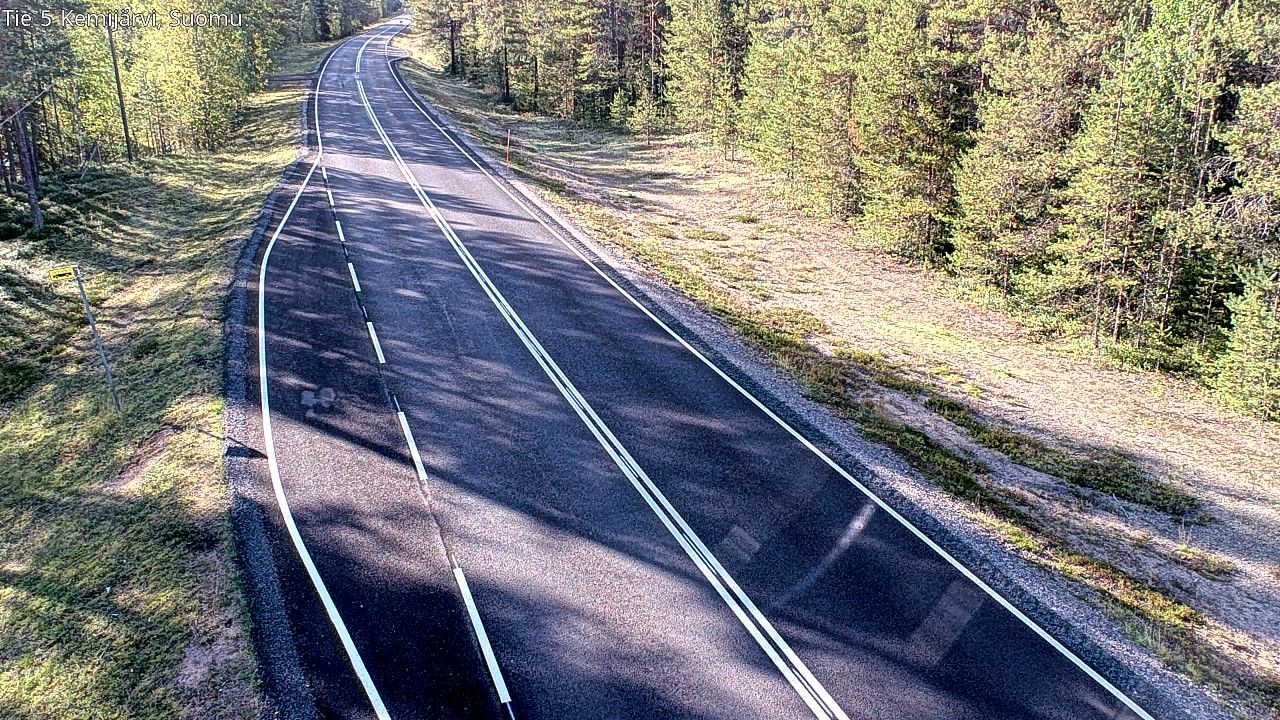 Traffic Cam Kemijarvi: Tie - Suomu - Kuusamoon