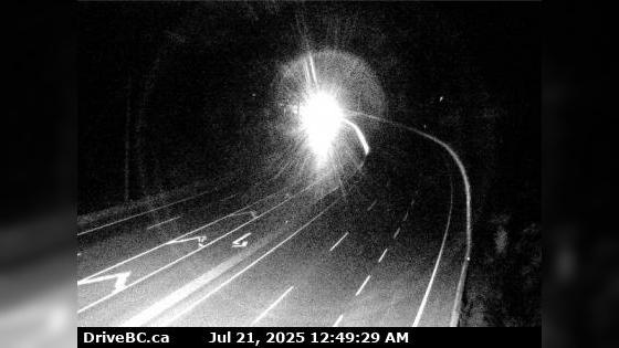 Traffic Cam Juan de Fuca Electoral Area › South: Hwy 1 at Okotoks Road, looking south