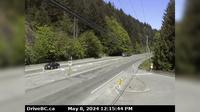 Langford › North: Hwy 1 at Tunnel Hill on the Malahat, looking north - Day time