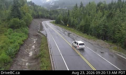 Traffic Cam Regional District of Fraser-Fort George › West: Hwy 16, at West Twin Creek, looking west