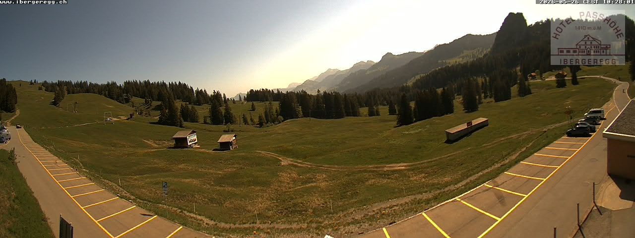Schwyz: Ibergeregg, Passhöhe - Hotel Passhöhe