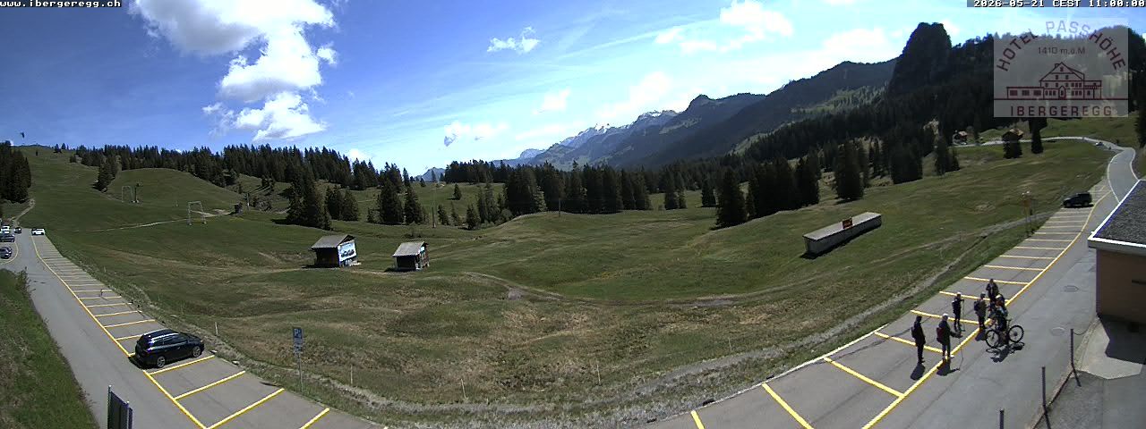 Schwyz: Ibergeregg, Passhöhe - Hotel Passhöhe