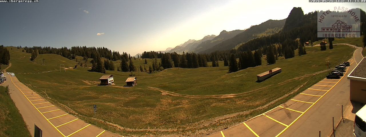Schwyz: Ibergeregg, Passhöhe - Hotel Passhöhe