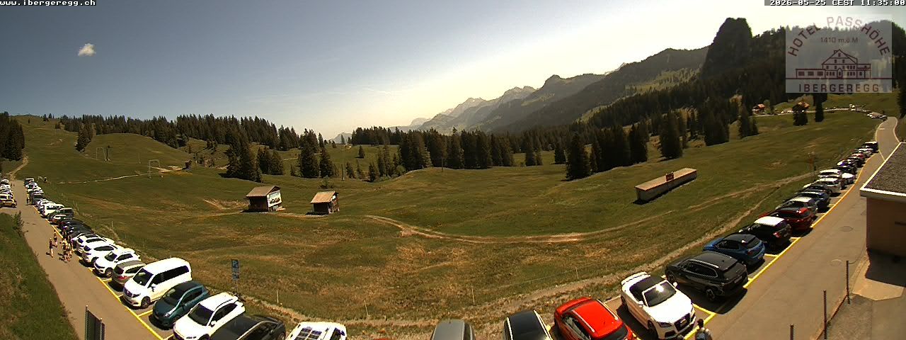 Schwyz: Ibergeregg, Passhöhe - Hotel Passhöhe