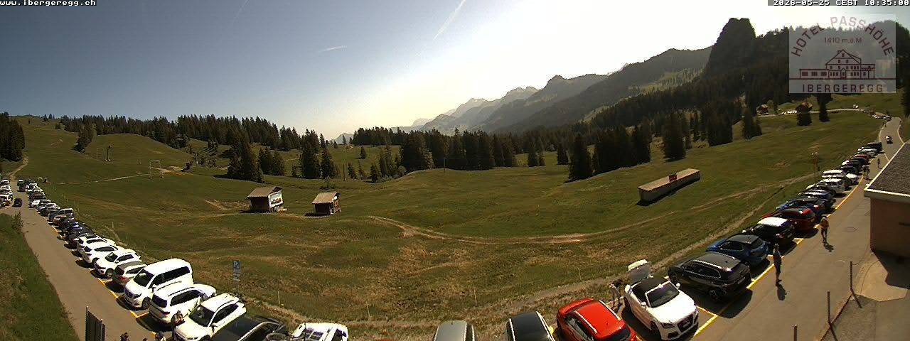 Schwyz: Ibergeregg, Passhöhe - Hotel Passhöhe