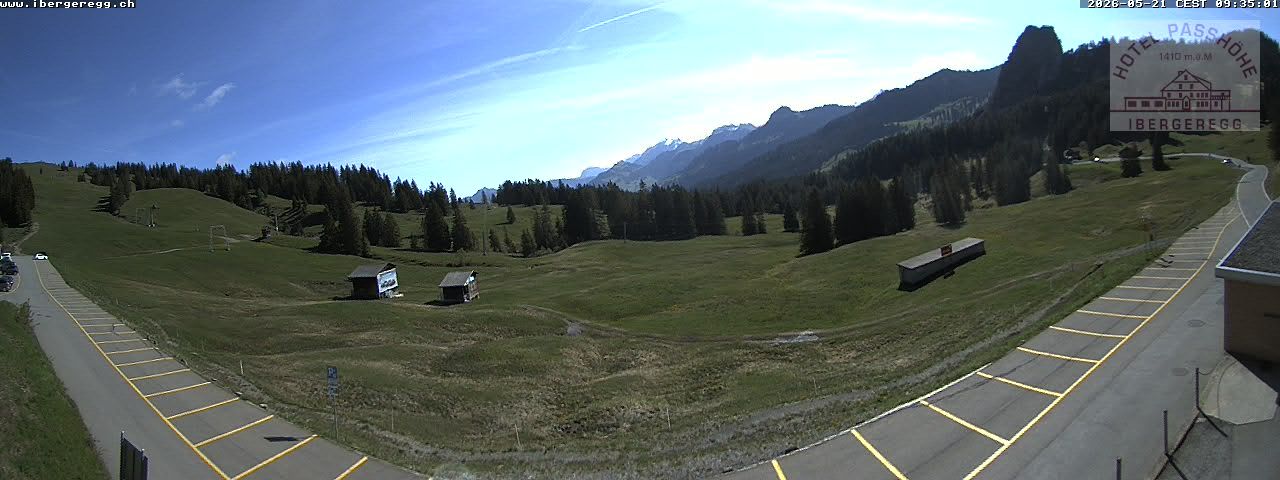 Schwyz: Ibergeregg, Passhöhe - Hotel Passhöhe