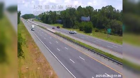 Traffic Cam The Villages: I-75 @ MM 327.3 SB