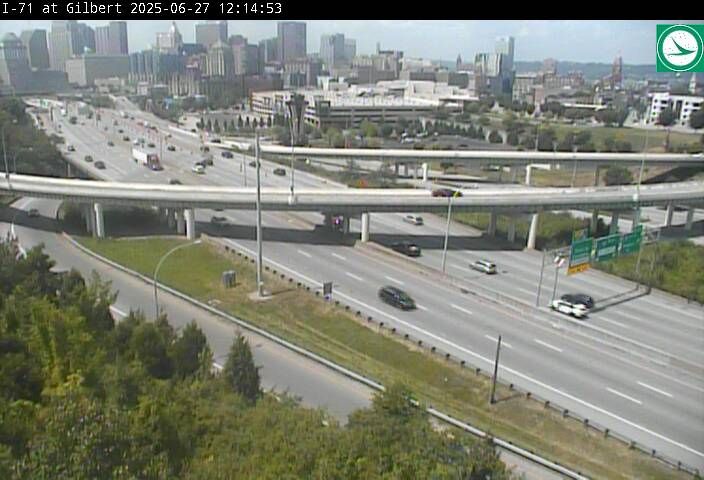 Traffic Cam Mount Adams: I-71 at Casino, Gilbert Ave (Van Meter St)