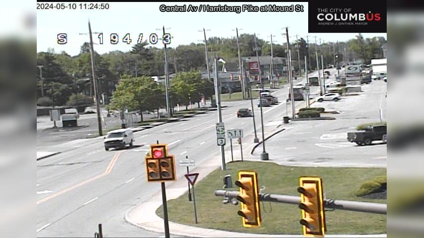 Traffic Cam Columbus: City of - Central Ave/Harrisburg Pike at Mound St