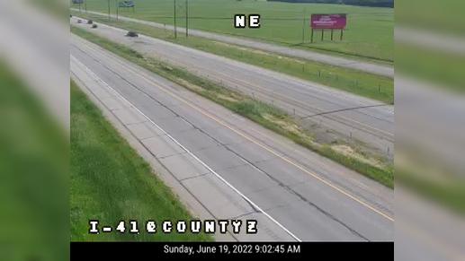 Traffic Cam Nekimi: I-41 @ County Z