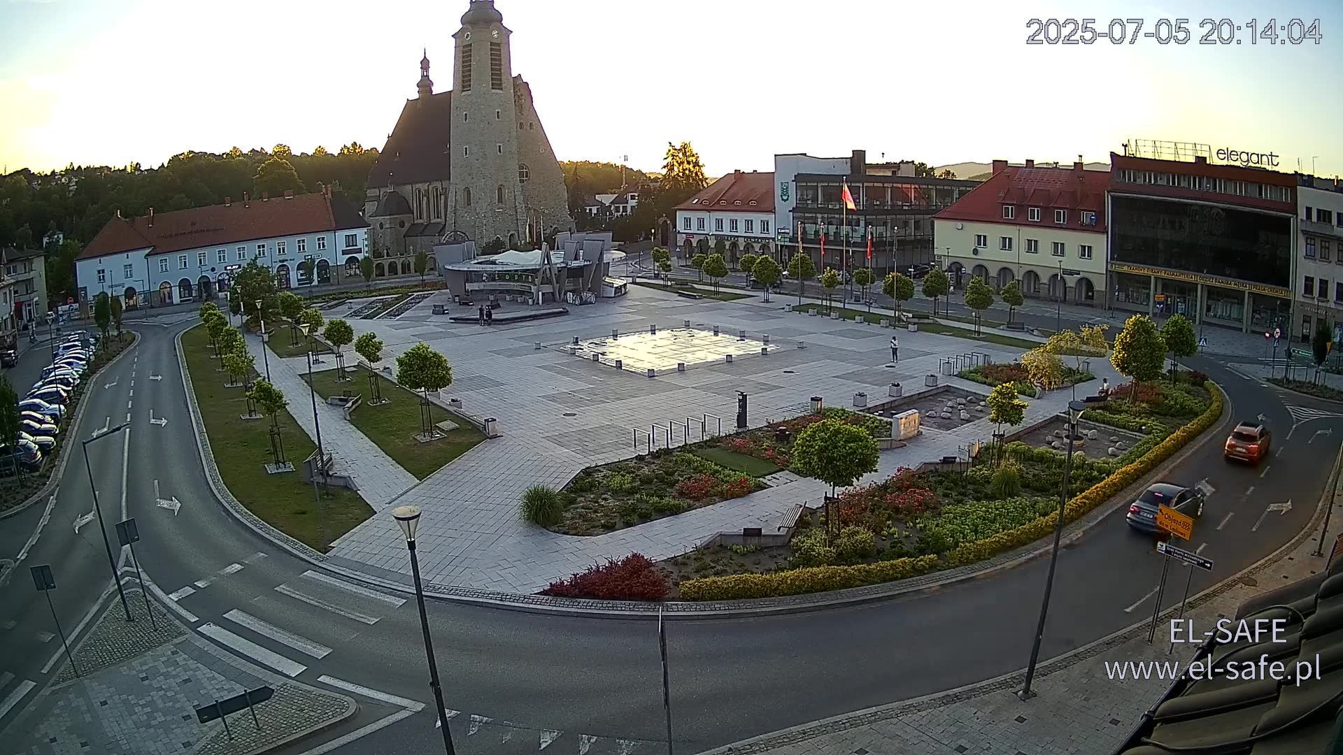 Traffic Cam Limanowa: Rynek miejski w Limanowej