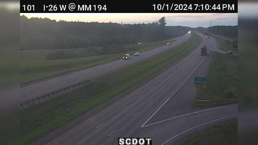 Traffic Cam Washington Town: I-26 W @ MM 194.17