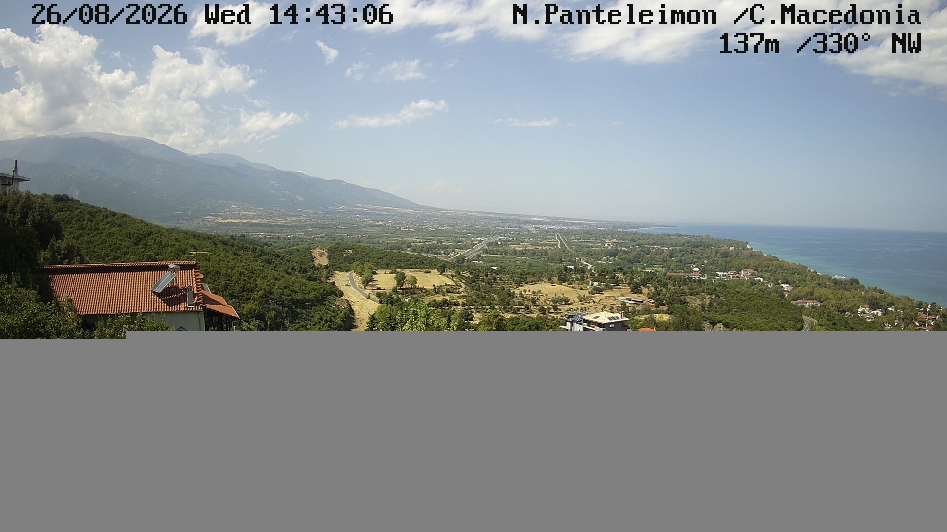 Traffic Cam Platamonas › North-West: Neos Panteleimonas