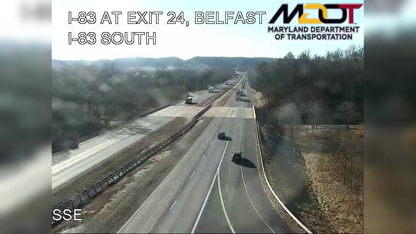 Traffic Cam Towson: I-83 AT EXIT 24, BELFAST ROAD (403047)