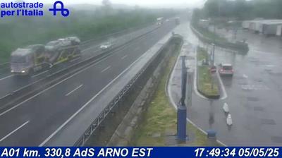 Preview delle webcam di San Giovanni Valdarno: A01 km. 330,8 AdS ARNO EST