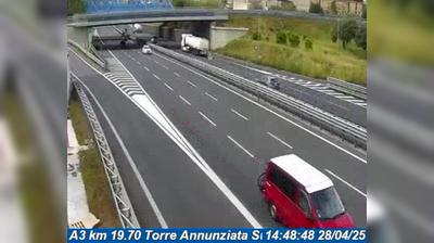 Preview delle webcam di Rione Murattiano: A3 km 19.70 Torre Annunziata Sud