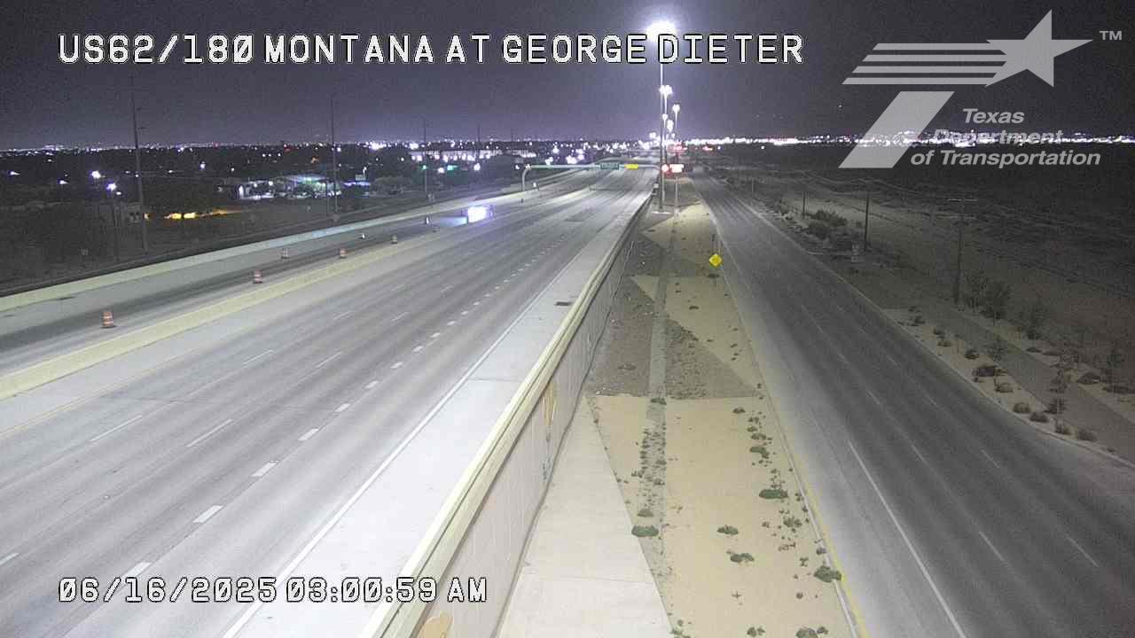 Traffic Cam El Paso › West: US-62/180-Montana @ George Dieter