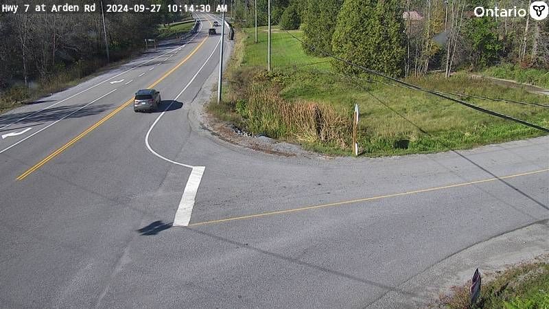 Traffic Cam Central Frontenac: Highway 7 at Arden Rd