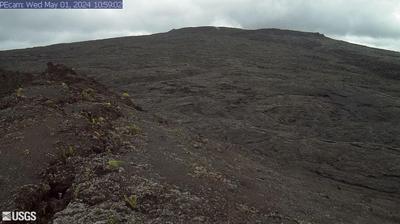 Daylight webcam view from Royal Gardens (historical): Kīlauea volcano Puʻu ʻŌʻō east flank