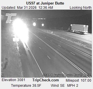 Traffic Cam Metolius: US97 at Juniper Butte