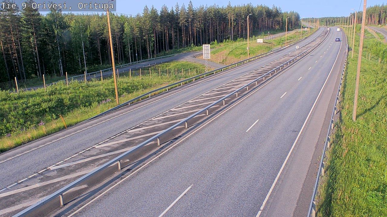 Orivesi: Scenic Traffic Route to Tampere Webcam