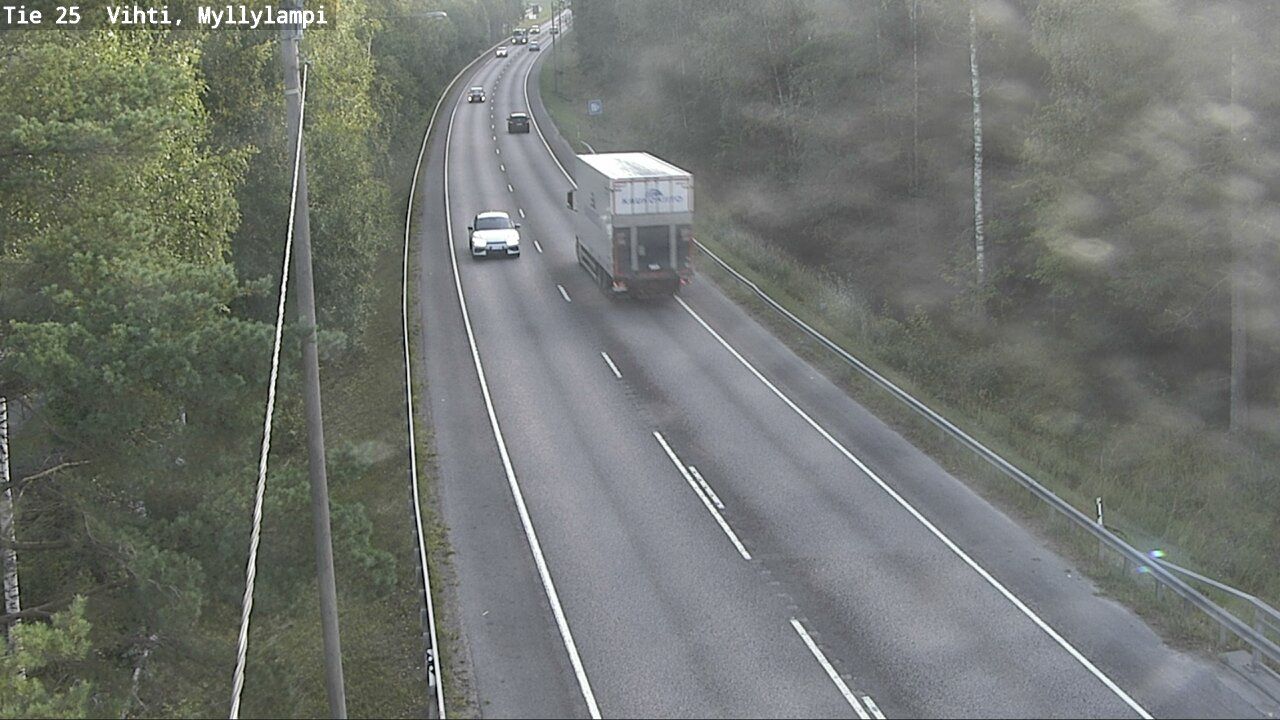 Traffic Cam Lohja: Tie 25 Myllylampi - Tie 25 Hyvinkäälle