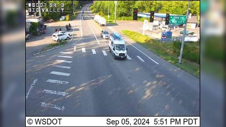 Traffic Cam Poulsbo: SR 3 at MP 57: Big Valley Rd