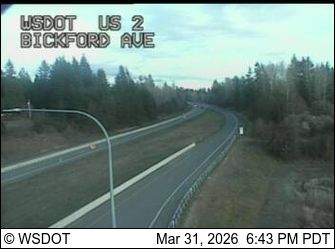 Traffic Cam Mill Creek: US 2 at MP 3.9: Bickford Ave