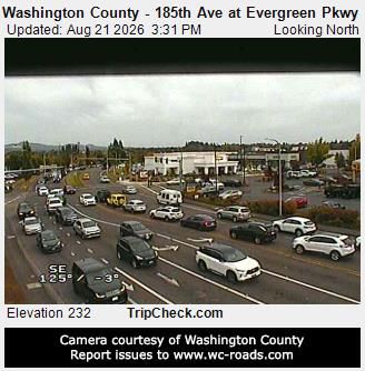 Traffic Cam Hillsboro: Washington County - 185th Ave at Evergreen Pkwy