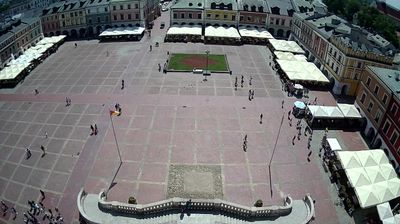 Planty: Market square, Zamosc