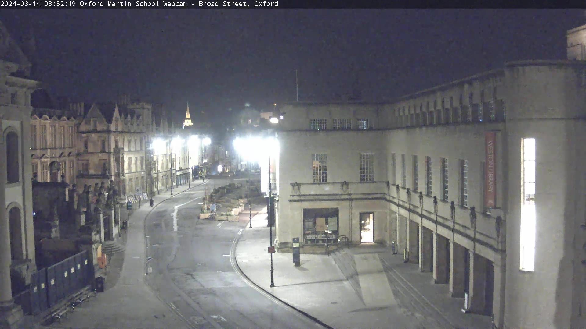 Traffic Cam Oxford: Clarendon Building, Broad St