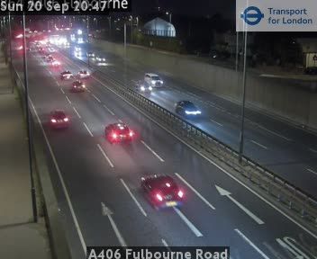 Traffic Cam London Borough of Haringey: A406 Fulbourne Road
