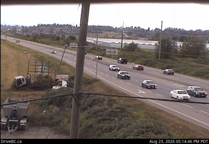 Traffic Cam Lynden › South: Hwy 11 at Harris Rd, looking south