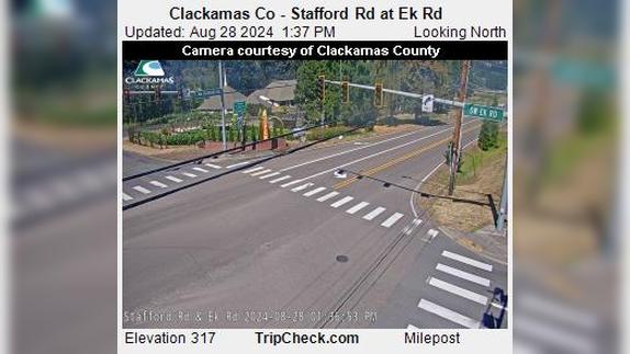 Traffic Cam Stafford: Clackamas Co - Rd at Ek Rd