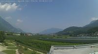Mattarello: L'immagine ritrae la campagna di - frazione a sud di Trento, con puntamento verso nord in direzione della città di Trento